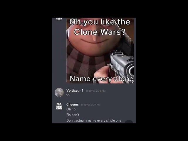 Oh You Like The Clone Wars, Name Every Clone