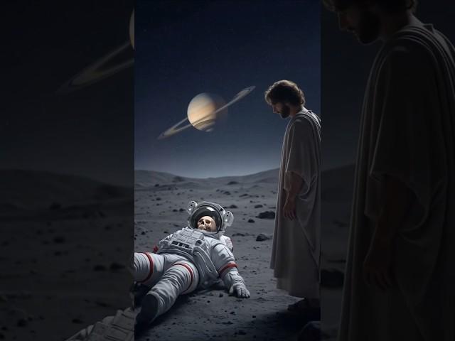 Jesus giving new life to the astronaut #jesus #love #faith #god #prayer #baby #astronaut #space