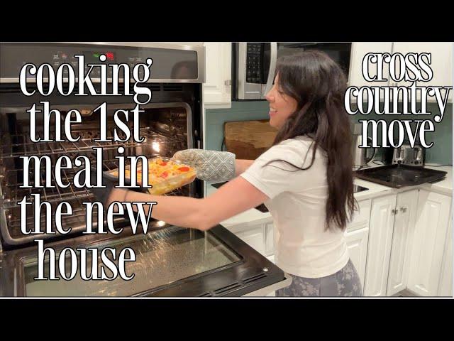 1st meal in the new house and more unpacking | CROSS-COUNTRY MOVE