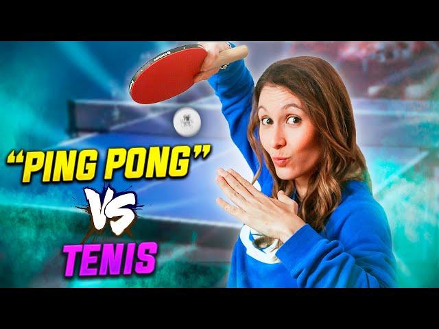 "PING PONG" PRO vs TENIS  | ¡Aprendiendo... TENIS DE MESA!