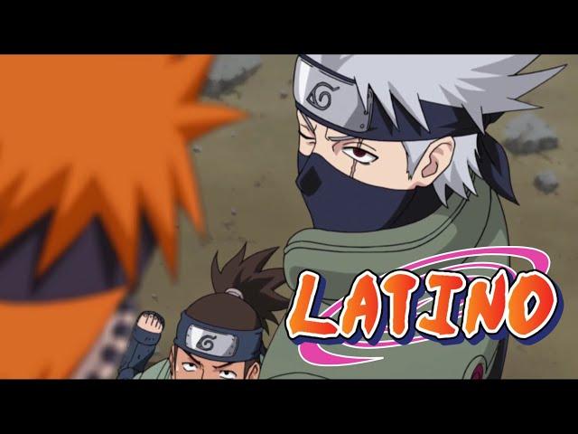 Kakashi conoce a Pain - Kakashi salva a Iruka (Doblaje Latino Oficial)