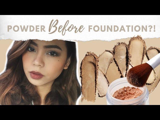 POWDER BEFORE FOUNDATION HACK: Does it Work?  Micah Louisse