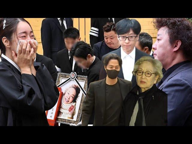 Korean stars lands for 3 days actress Kim Soo Mi's funeral: a series of veteran artists appear