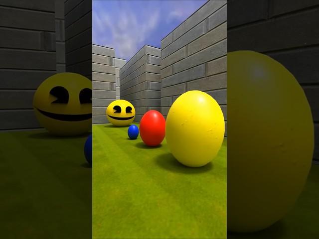 #thepacman #eating eggs in row #cutfrom #reaction #shorts #shortvideo #animation