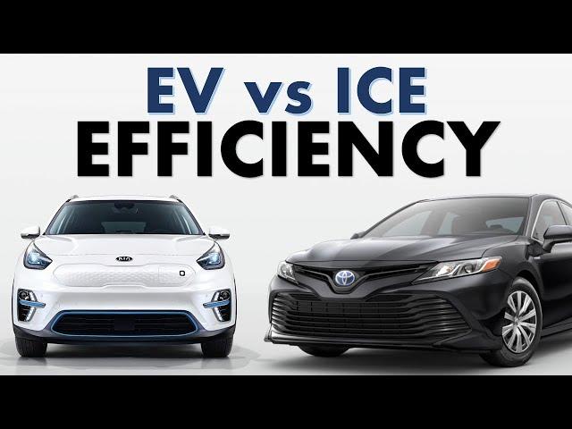 ICE vs EV Efficiency: How Much More Efficient is an Electric Vehicle than a Fossil Fuel Vehicle?