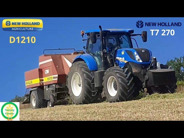 New holland T7 270 baling whit New holland D1210 (grande puffo)