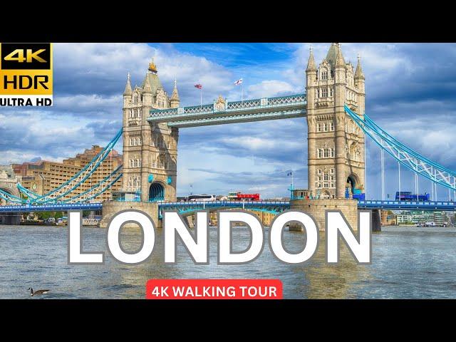 England, London City walk Tour 2024 | 4K HDR Virtual Walking Tour