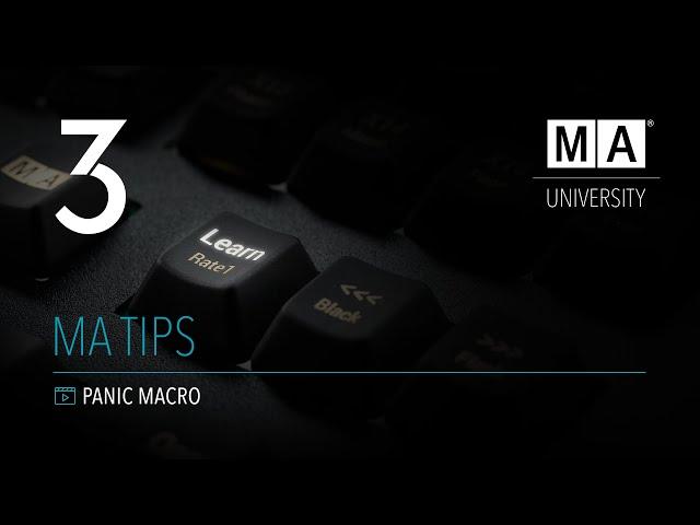 grandMA3 | MA Tips [EN] | Panic Macro