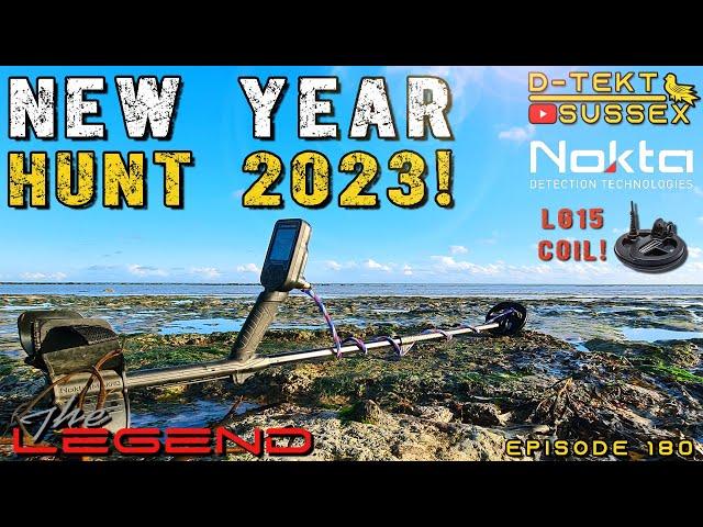 Beach Metal Detecting with the Nokta Legend and LG15 Coil! | Happy New Year 2023 | Episode 180