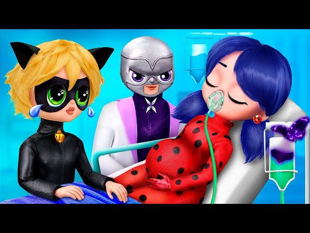 Miraculous Ladybug: Hawk Moth's Tricks / 32 LOL OMG DIYs