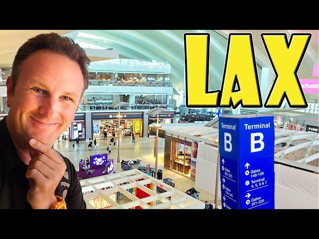 Inside the Tom Bradley International Terminal at LAX Airport