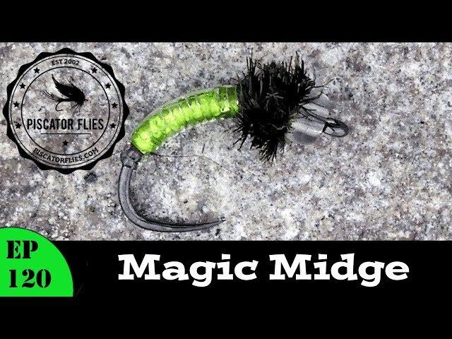 Fly Tying the Magic Midge Trout Fly Pattern - Ep 120 Piscator Flies PF