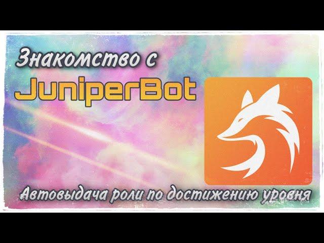 Настройка JuniperBot, выдача и удаление роли по достижению уровня ботом; обзор и аудит