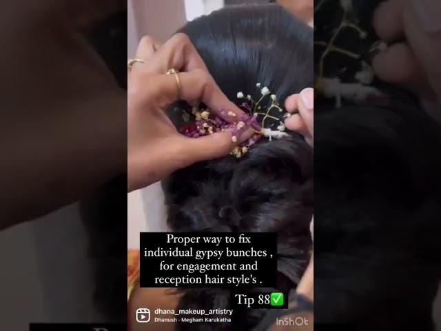How to hide pins with individual gypsy flowers