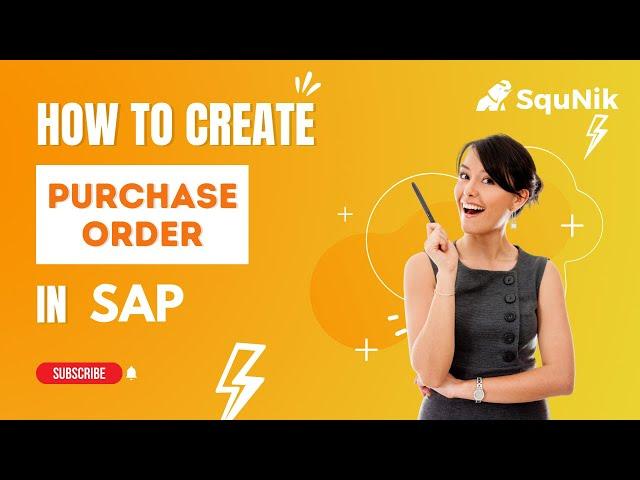 How to Create PO in SAP