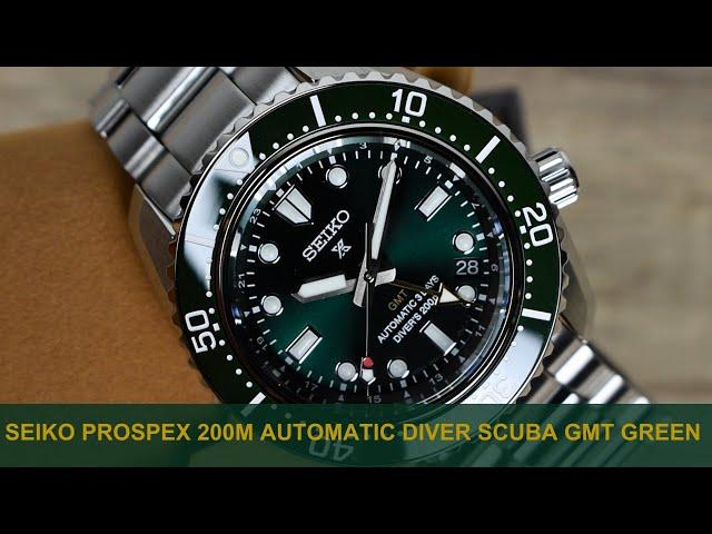 Closer Look: At The New Seiko Prospex 200M Automatic Diver Scuba GMT Green Ref. SBEJ009/SPB381J1