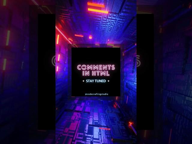 Comments in Html... #CodeCraftingStudio #tayyab #youtube #html5 #htmlcoding #coding #tags