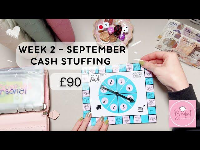 SEPTEMBER W2 - CASH STUFFING £90 | UK Low Income Cash Stuffing | Savings | #CashEnvelopeStuffing