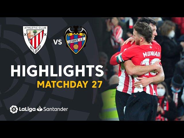 Highlights Athletic Club vs Levante UD (3-1)