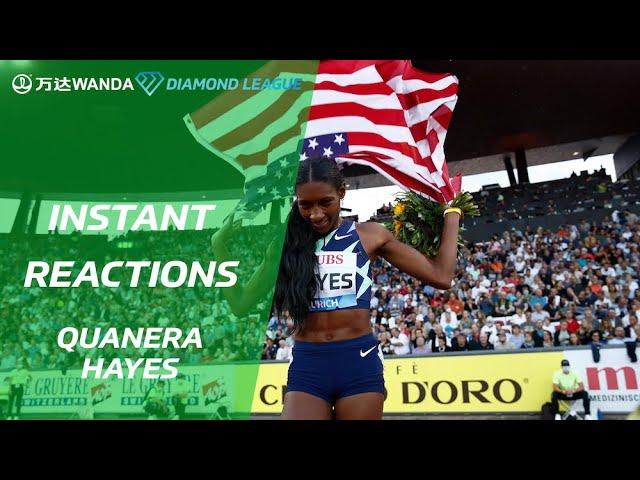 Race and Reaction - Quanera Hayes wins the women's 400m - Wanda Diamond League