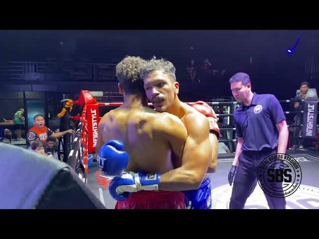 Shahzab Tiger Muay Thai (red) v Felipe Phuket Fight Club  (blue)