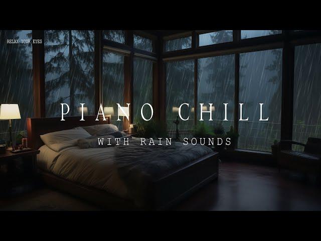 Serene Rainy Night in the Forest ️ Beautiful Piano Music for Relaxation and Quality Sleep 