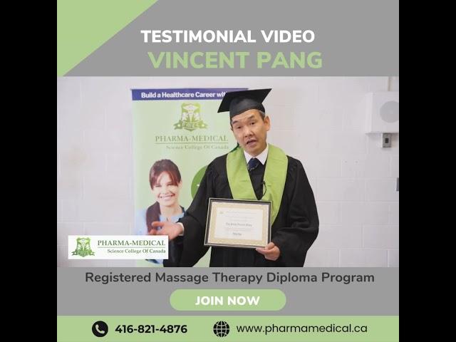  Vincent’s Success Story in Massage Therapy!