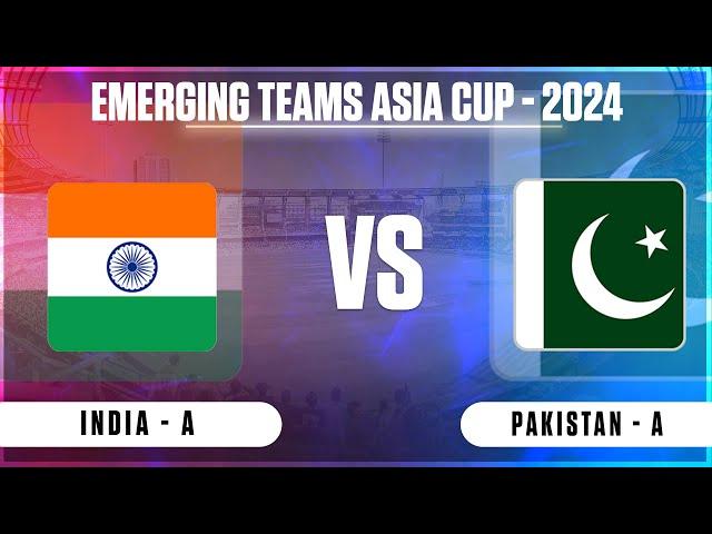  Live: India Vs Pakistan Live - Match 4 | IND vs PAK Live Match Today | India A vs Pakistan A Live