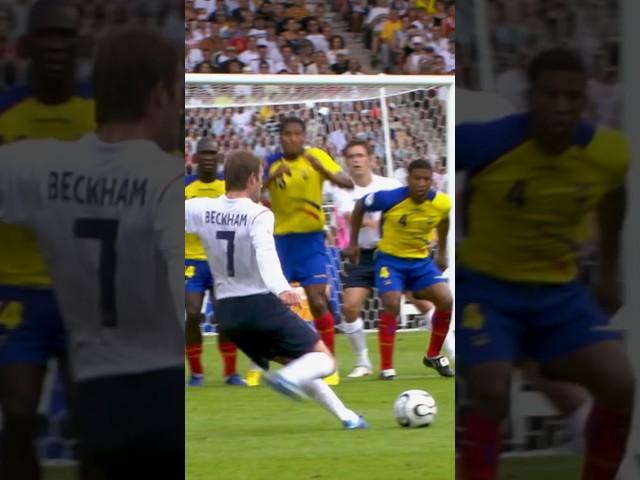 David Beckham’s game winning free kick! England vs Ecuador