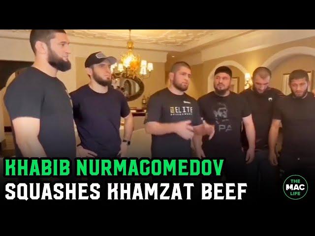 Khabib Nurmagomedov meets with Khamzat Chimaev: “We are tired of this nonsense”