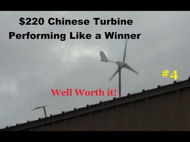 Success, $220 (before inflation) China 500 Watt Wind Turbine super performer, BIG PARTS LIST BELOW