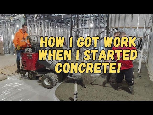 How I Got Work When I First Started My Concrete Business