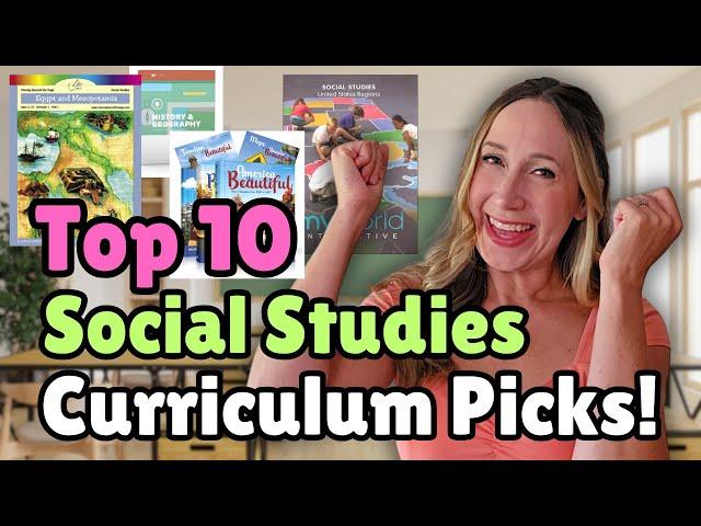 HOMESCHOOL SOCIAL STUDIES - 10 Curriculum Picks for History and Geography for 2024/2025!