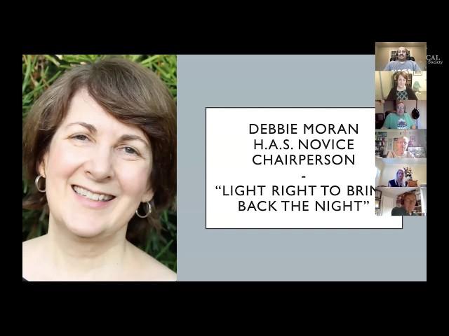 "Light Right to Bring Back the Night", presented by Debbie Moran