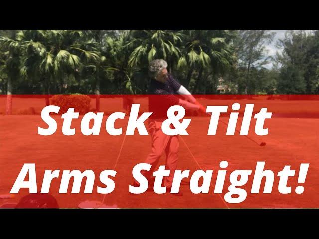 2 Simple Words to Amazing Ball Striking! ARMS STRAIGHT! | Stack and Tilt | PGA Pro Jess Frank