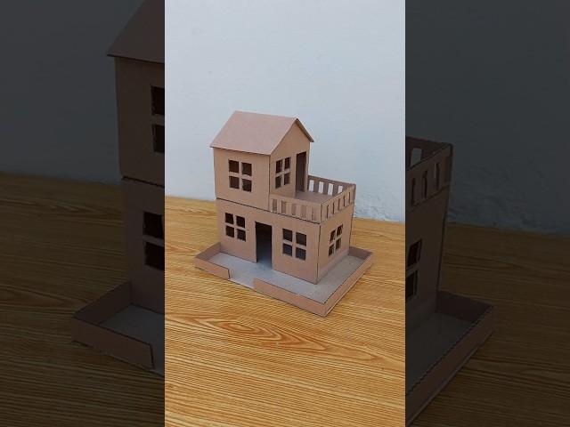 Cardboard House Making For School Project | DIY Miniature Cardboard House