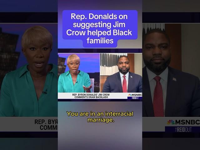 Rep. Donalds on suggesting Jim Crow helped black families