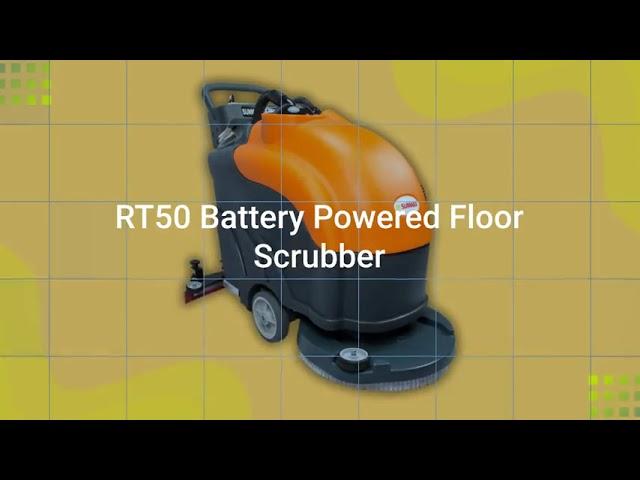 Battery Powered Floor Scrubber RT50 - Quality Cleaning Solution for Efficient Floor Maintenance!