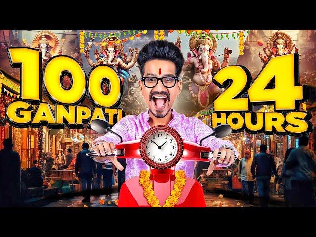 "100 Ganesh mandals in 24 hourrs” Haarsh Limbachiyaa X