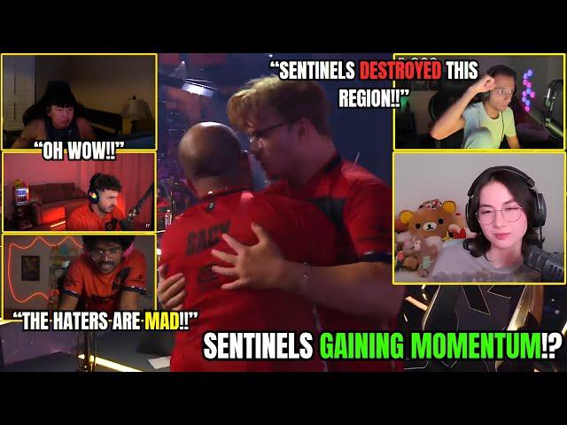 VALORANT Pros and Streamers react to Sentinels defeating DRX in playoffs!!!