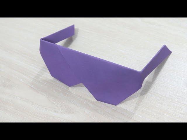 How to Make an Origami Sunglass Out of Paper - Easy Paper Sunglasses Making