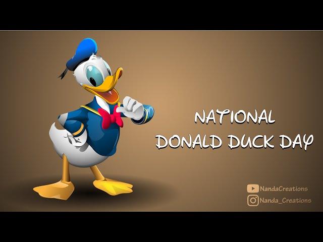 Donald Duck cartoon character drawing | Adobe illustrator 2020 | NANDA CREATIONS