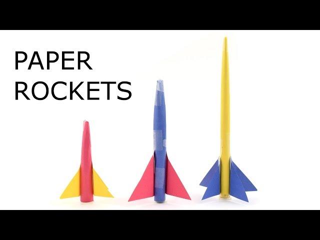 Paper Rockets - STEM Activity