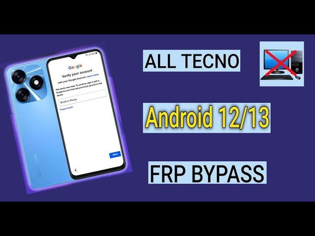 Tecno Spark 10/10c FRP Bypass  Android 12/13 | Tecno Spark 10/10c Bypass FRP Google Account Lock