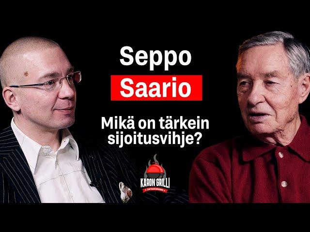 Mikä on tärkein sijoitusvihje, Seppo Saario?