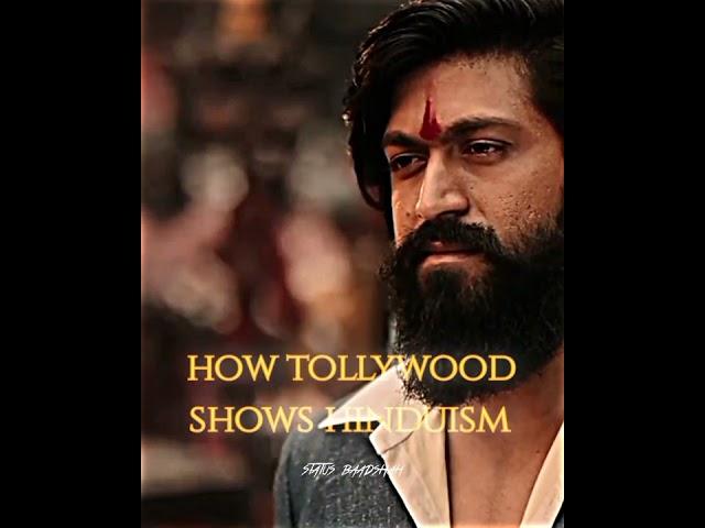 How Bollywood Shows Hinduism  Vs Tollywood  // Status Baadshah // Hinduism Status  // #shorts