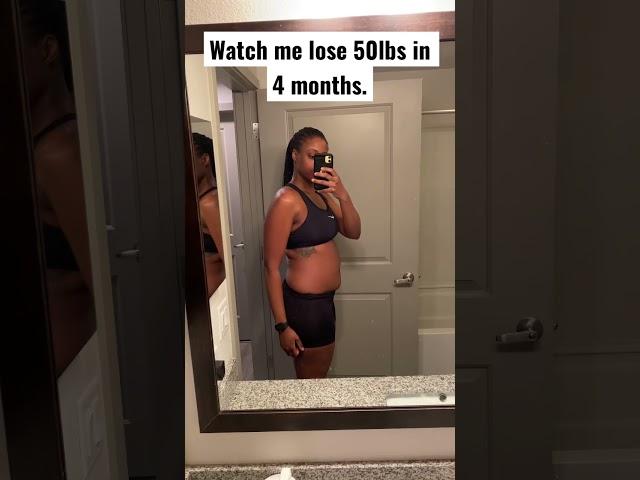 Watch me lose 50lbs in 4 months! #weightlossjourney #weightloss #blackvloggers