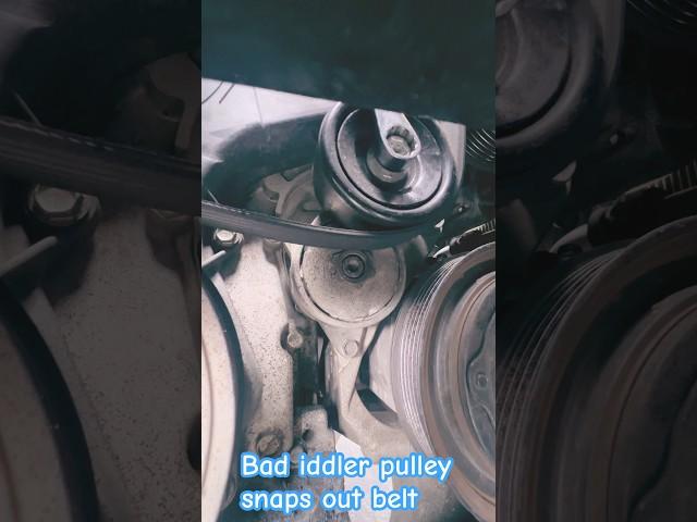 2013 Acura TL bad Idler pulley and how to replace it.  #car #acura #automobile #mechanic #acuratls