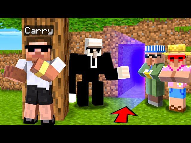 Sneaking into Villager's Secret Party in Minecraft..