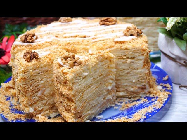 Наполеон со вкусом Мороженого или Пломбирный торт Наполеон. Пеку его только по праздникам!